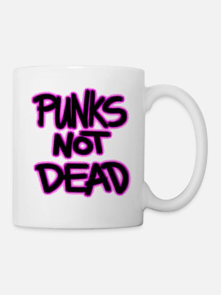 punks pas mort - Mug blanc - blanc