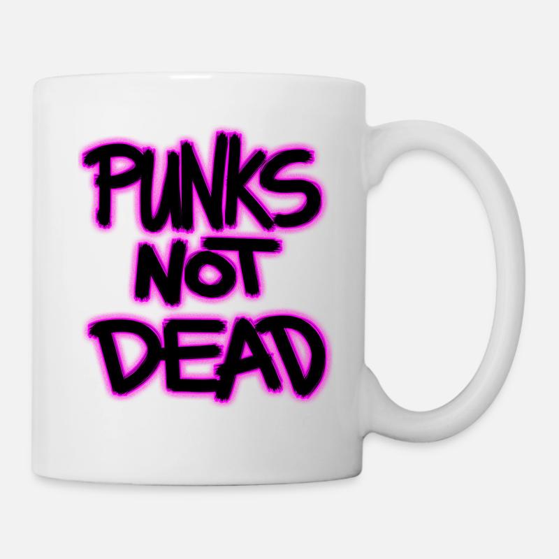 punks not dead - Tasse - Weiß