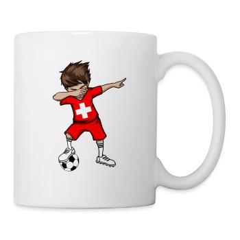 Cadeau de l'équipe nationale de football Suisse - Mug blanc - blanc - Droite