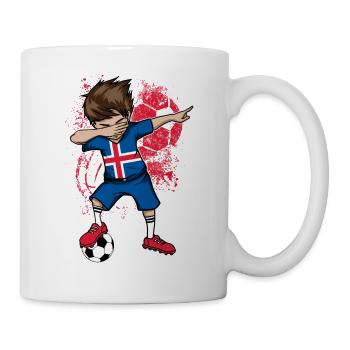 Coupe du monde de l'équipe nationale de football d'Islande - Mug blanc - blanc - Droite