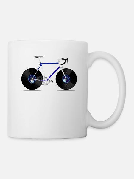 Vynil Bike Shirt - Tasse - Weiß