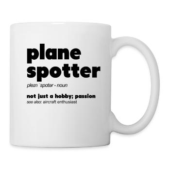 Plane Spotting Définition Plane Spotter Photo - Mug blanc - blanc - Droite