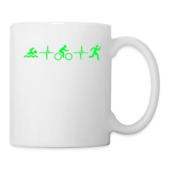 Sportler, Triathlon Triathlet Geschenk - Tasse - Weiß - Rechts