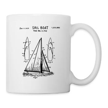 Voile, voilier, cadeau skipper marin - Mug blanc - blanc - Droite