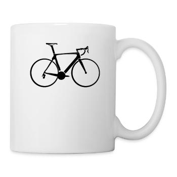 Road bike, bicycle, cyclist gift - Mug - white - Right