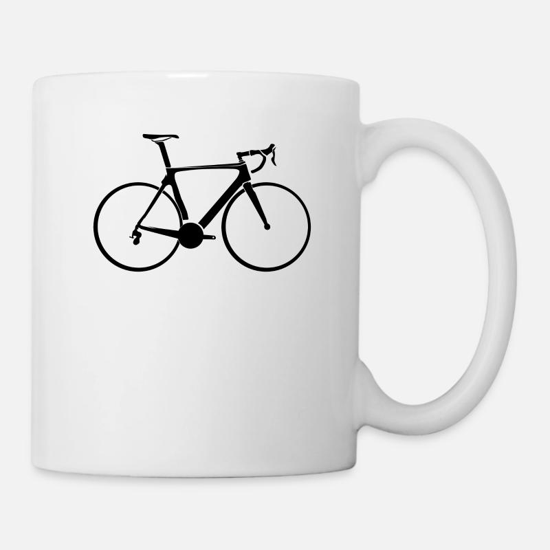 Vélo de route, vélo, cadeau cycliste - Mug blanc - blanc