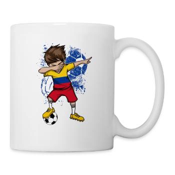 Kolumbien Fußball WM Trikot Dab Junge - Tasse - Weiß - Rechts