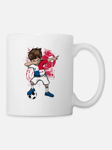 PANAMA footballeur Dab maillot de l'équipe nationale - Mug blanc - blanc