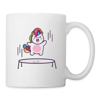 Unicorn trampoline - Tasse - Weiß - Rechts