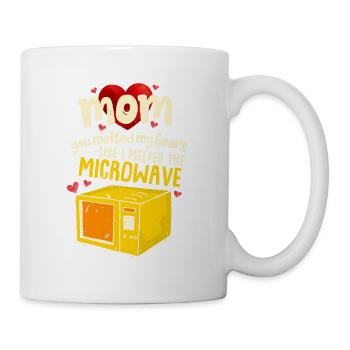 Perfect Mother's Day Gift Mom you melted my heart - Mug - white - Right