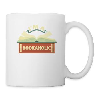 Funny Reading Gift I'm A Bookaholic Book Lover - Mug - white - Right