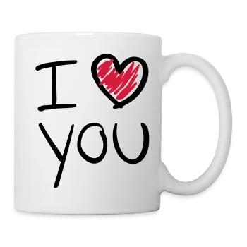 i_love_you__f2 - Mug blanc - blanc - Droite