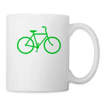 Bike green bike gift mountain bike - Mug - white - Right