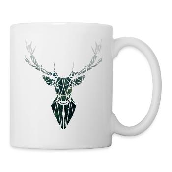Hirsch - Tasse - Weiß - Rechts