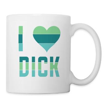 Ich liebe (Herz-) Dick - Tasse - Weiß - Rechts
