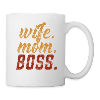 Femme Mom Boss Lady - Mug blanc - blanc - Droite