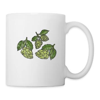 Hopfen - Tasse - Weiß - Rechts