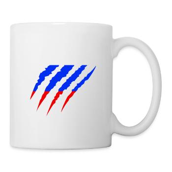 Drapeau de la Russie fan football Coupe du monde - Mug blanc - blanc - Droite