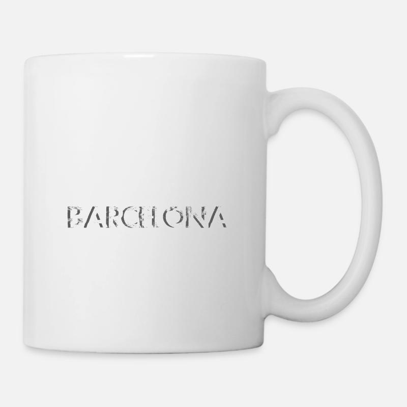 Barcelona Skyline Lining - Tasse - Weiß