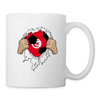 Tunisia football team gift - Mug - white - Right
