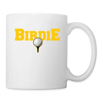 Golf Birdie Driver Putter Golfball Hole In One - Tasse - Weiß - Rechts
