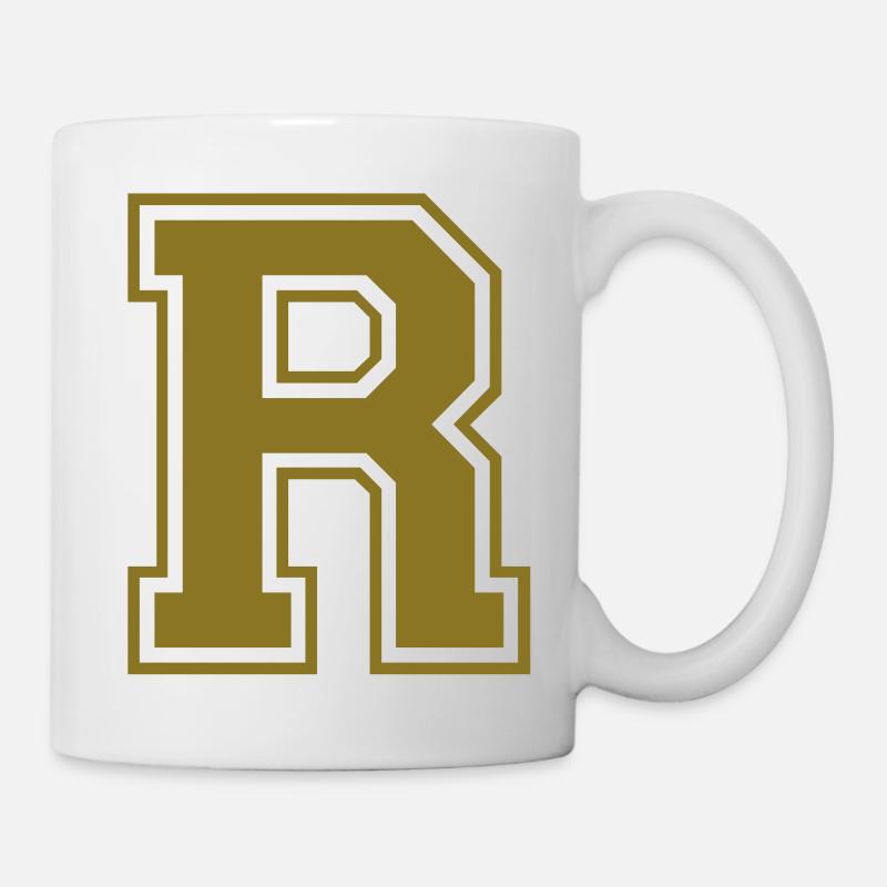 R - Buchstabe - Tasse - Weiß