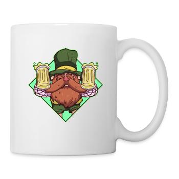 Keltisches Bier - Irish Bier - Geschenk - Tasse - Weiß - Rechts