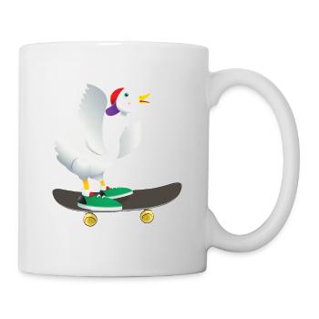 Skater duck - Mug - white - Right
