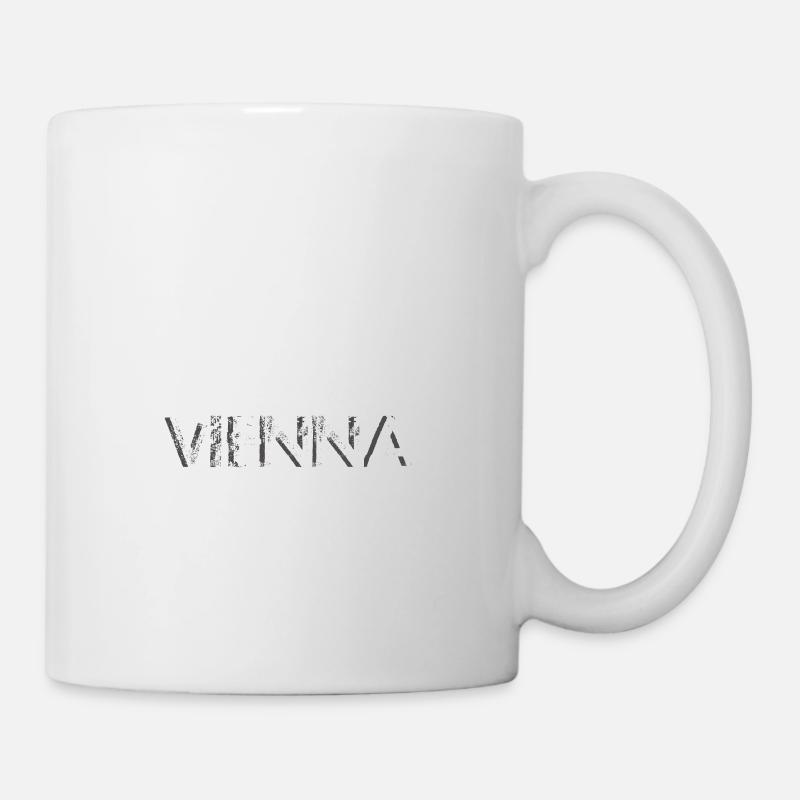 Skyline von Wien - Tasse - Weiß