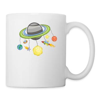 Space Mobile Planet Space / Gift Idea - Mug - white - Right