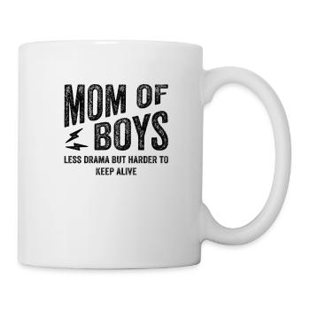 Maman des garçons t-shirt T-shirt - Mug blanc - blanc - Droite