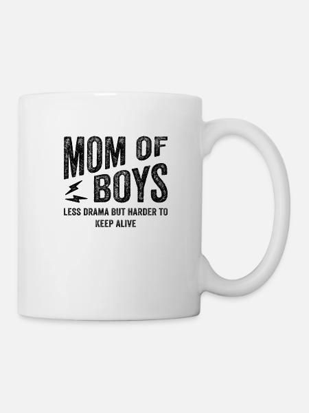 Maman des garçons t-shirt T-shirt - Mug blanc - blanc