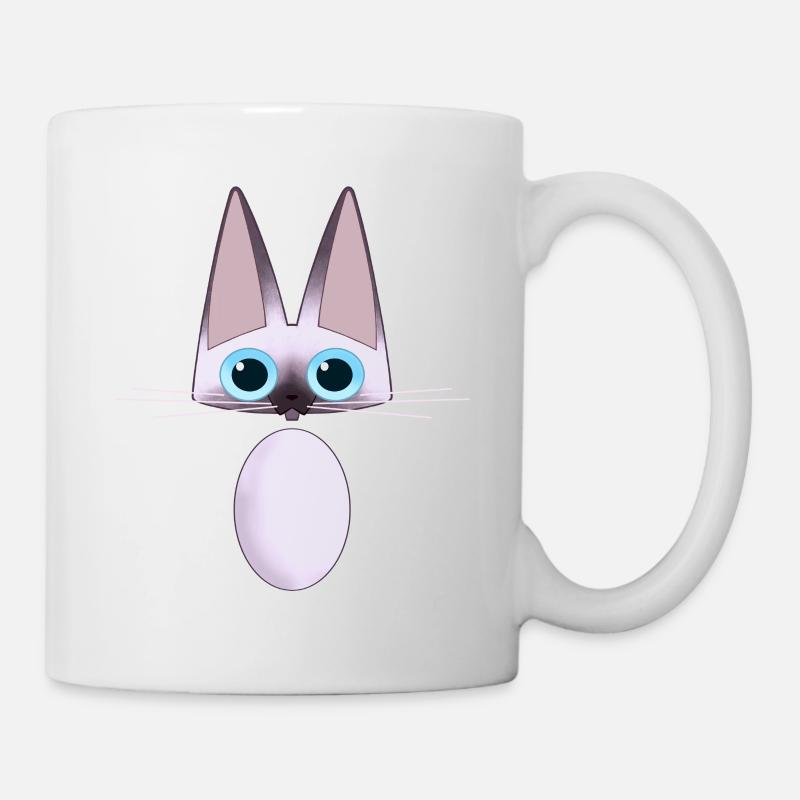 Chat siamois - Mug blanc - blanc