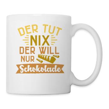 Schokolade - Tasse - Weiß - Rechts