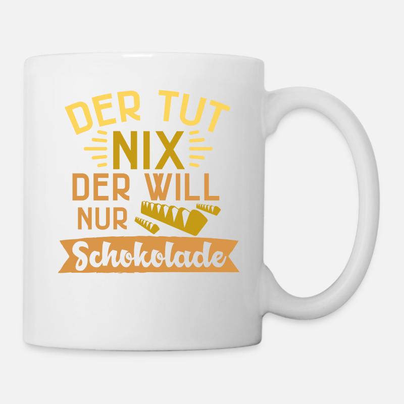 Schokolade - Tasse - Weiß