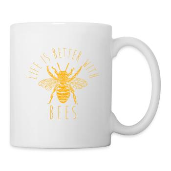 Bee beekeeper gift - Mug - white - Right