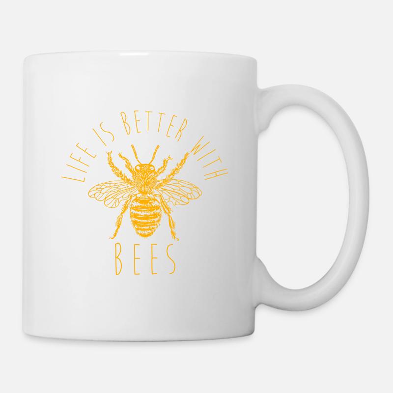 Bienen Imker Geschenk - Tasse - Weiß
