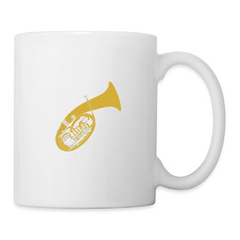 Ja das muss so laut sein! Für Bariton Musiker! - Tasse - Weiß - Rechts