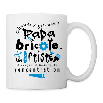 papa bricoleur - Mug blanc - blanc - Droite