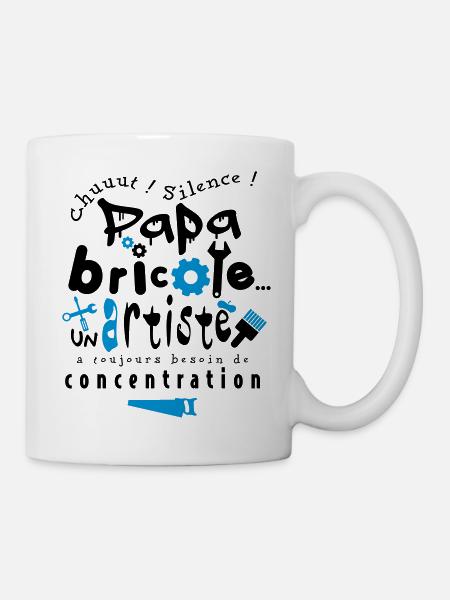 papa bricoleur - Mug blanc - blanc