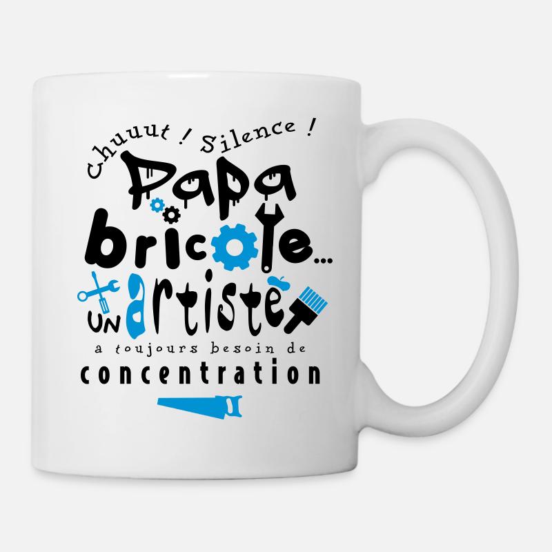papa bricoleur - Mug blanc - blanc