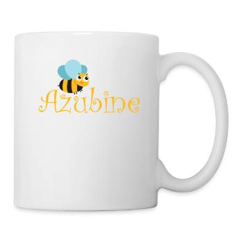 AZUBI Azubine, Azubiene Geschenk T-Shirt - Tasse - Weiß - Rechts