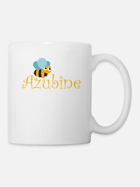 AZUBI Azubine, Azubiene Geschenk T-Shirt - Tasse - Weiß