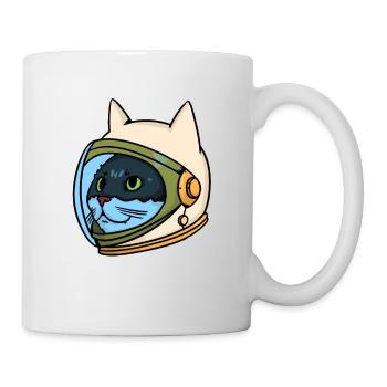 Astro cat - Astronaut - Katze - Kätzchen - Weltall - Tasse - Weiß - Rechts