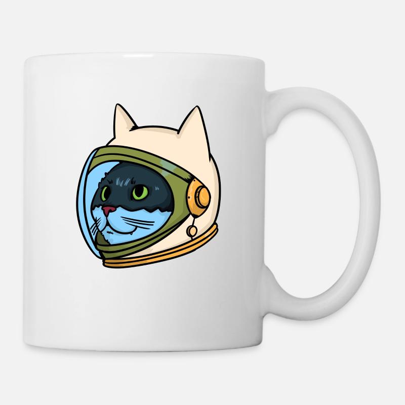 Astro cat - Astronaut - Katze - Kätzchen - Weltall - Tasse - Weiß
