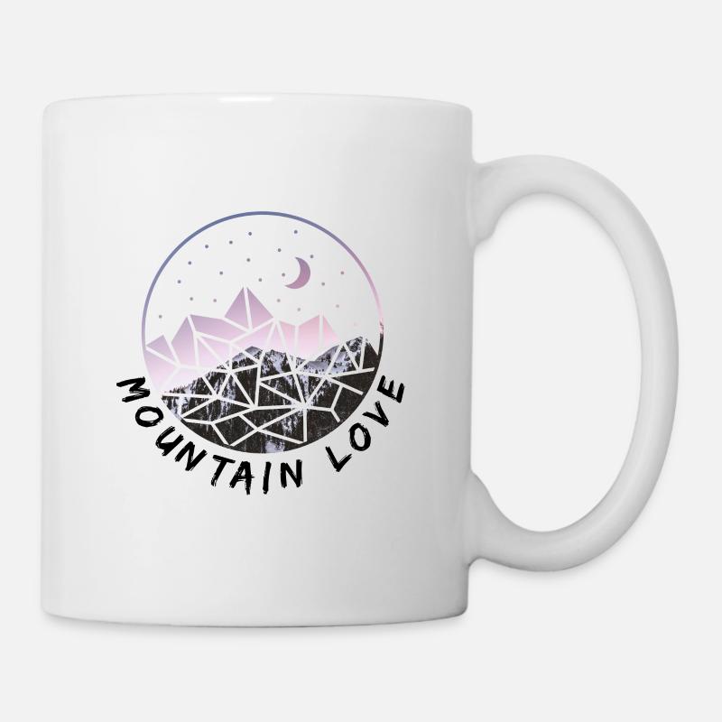 Mountain Love - Mountain & Summiteer Design - Mug - white