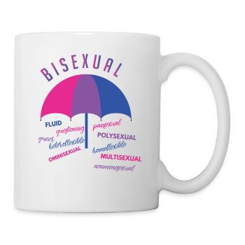 Bisexuell T-Shirt - Bisexuell - Bi - LGBT - CSD - Tasse - Weiß - Rechts