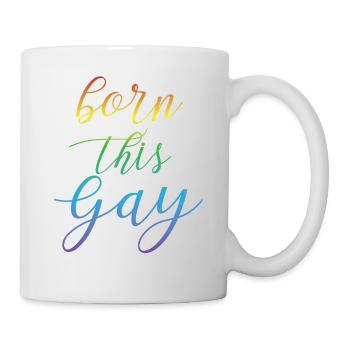 LGBT T-Shirt - Homosexuell - Gay - Lesbisch - CSD - Tasse - Weiß - Rechts