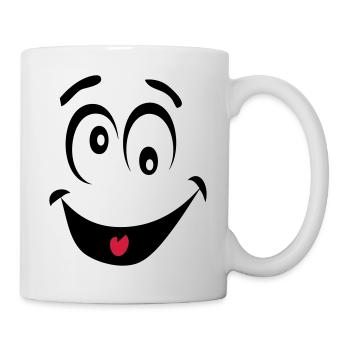 smiley dingue1 - Mug blanc - blanc - Droite