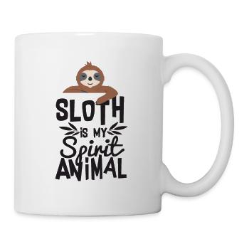 Sloth génial et cool est mon T-shirt animal de l'esprit - Mug blanc - blanc - Droite